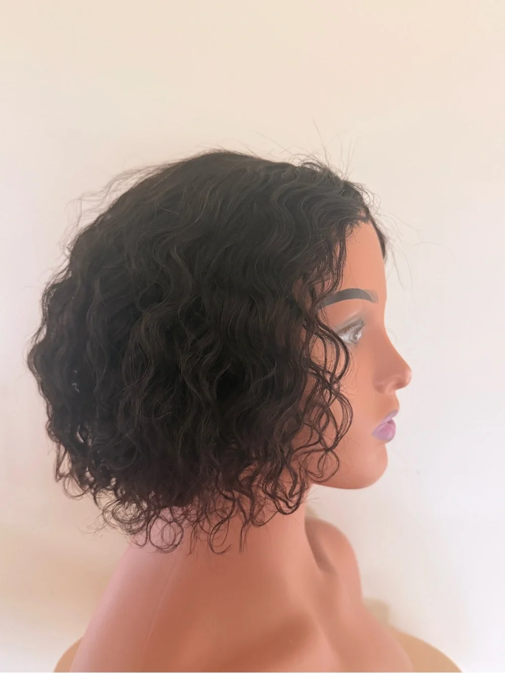 HUMAN HAIR Wig 13x6 Frontal Lace 180% Density HD Lace 6” deep wave